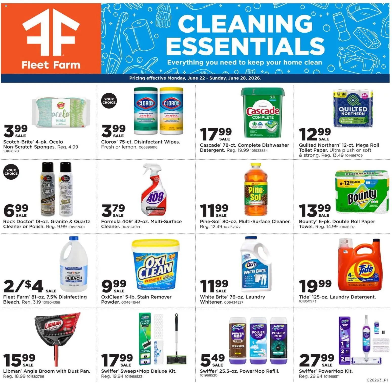 Ad Preview of Mills Fleet Farm Mills Fleet Farm Home & Cleaning from 06/22/2026