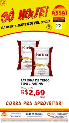 Pré-Visualização do folheto "Assaí Atacadista ofertas - DF" da loja Assaí Atacadista válido a partir de 22/06/2026