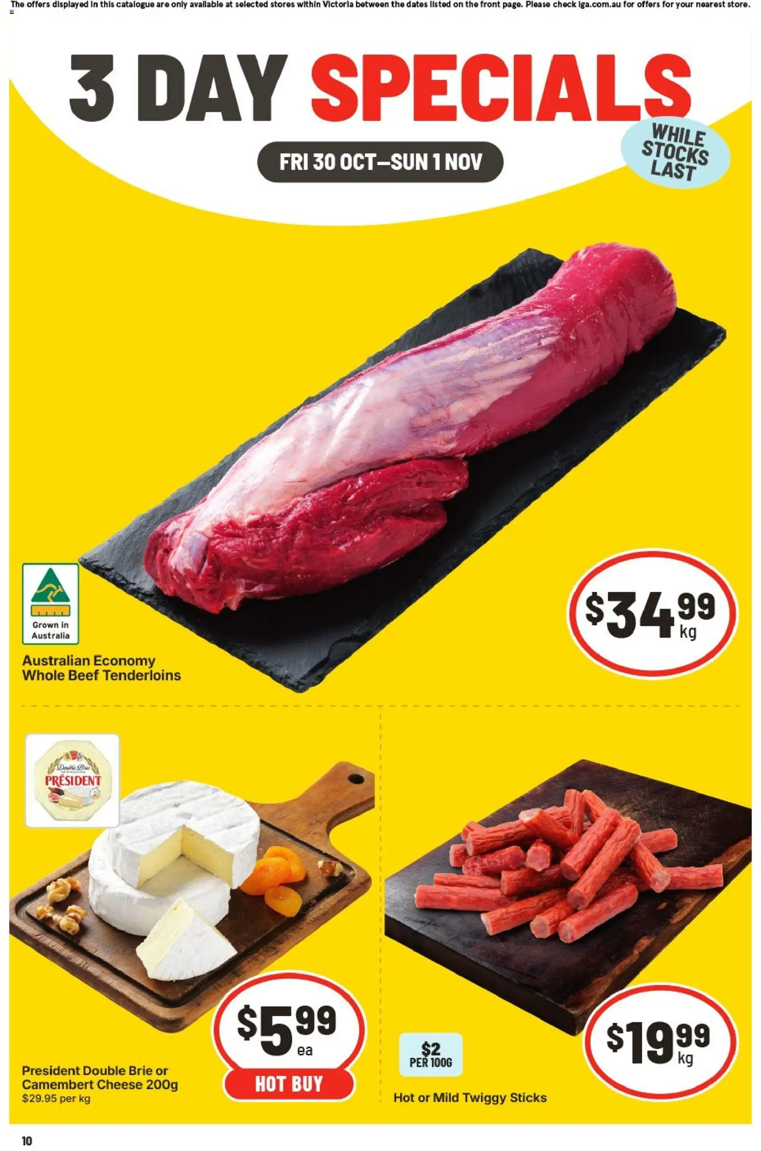 Preview of catalogue IGA VIC 3 Day Specials from shop IGA valid 30/10/2026