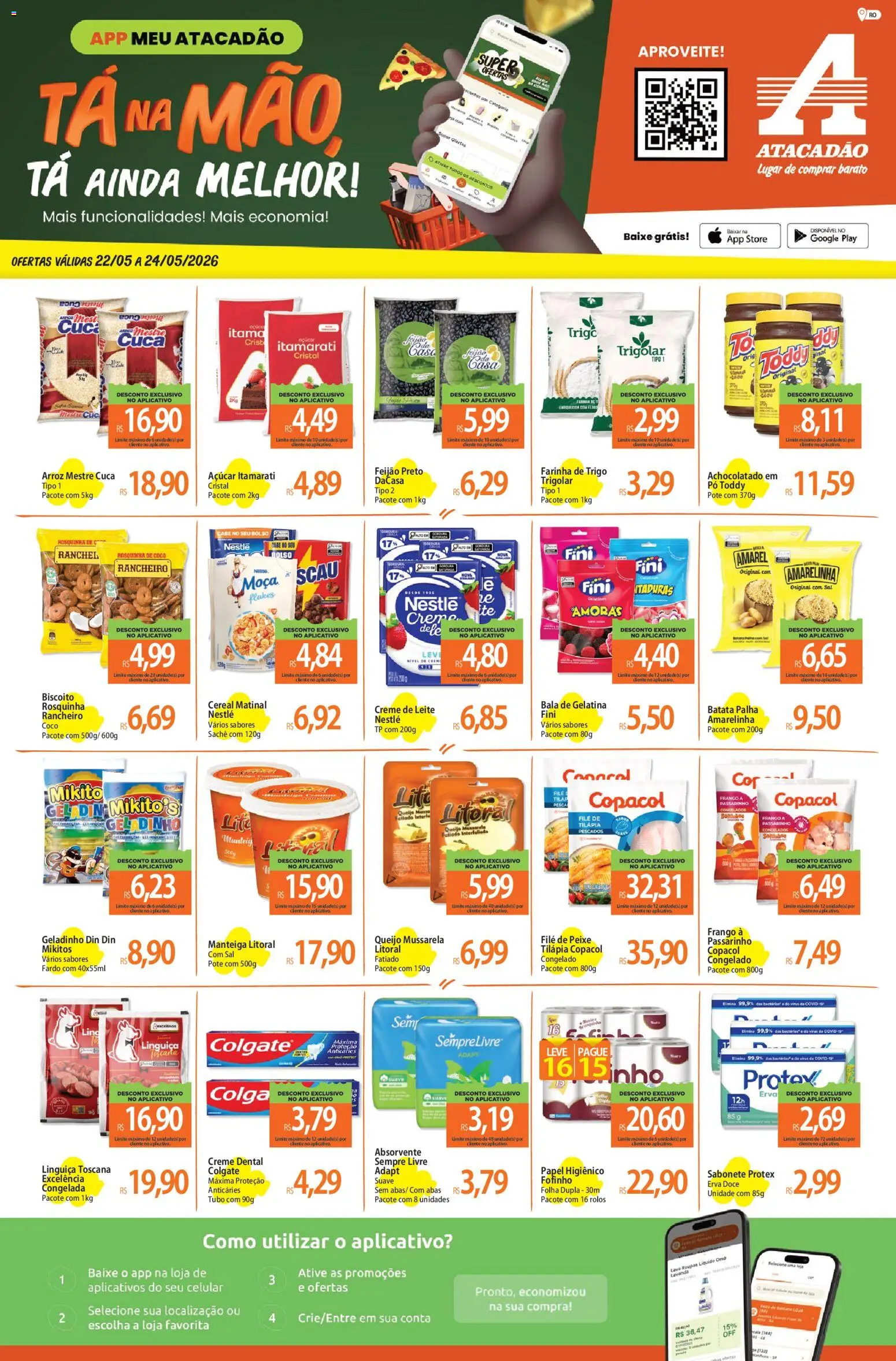 Pré-Visualização do folheto "Atacadão ofertas - RO" da loja Atacadão válido a partir de 22/05/2026