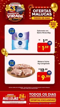 Pré-Visualização do folheto "Semar Supermercado ofertas Malucas" da loja Semar Supermercado válido a partir de 24/09/2026
