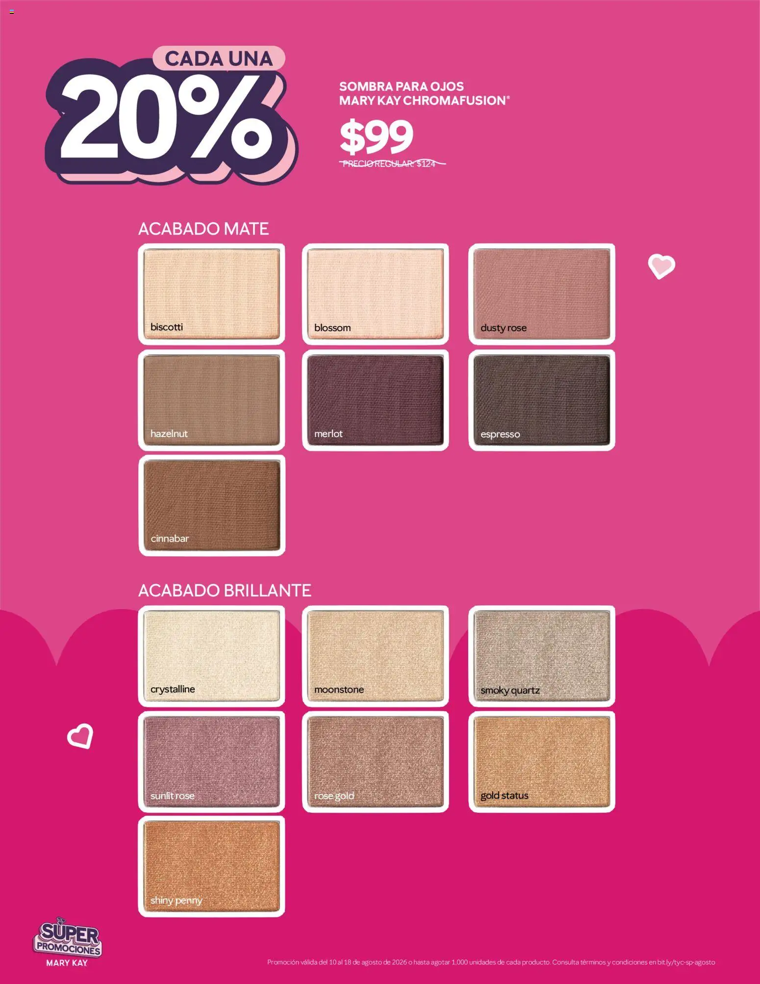 Vista previa las ofertas de la tienda Mary Kay - Catálogo Mary Kay Súper promociones desde el 10/08/2026 