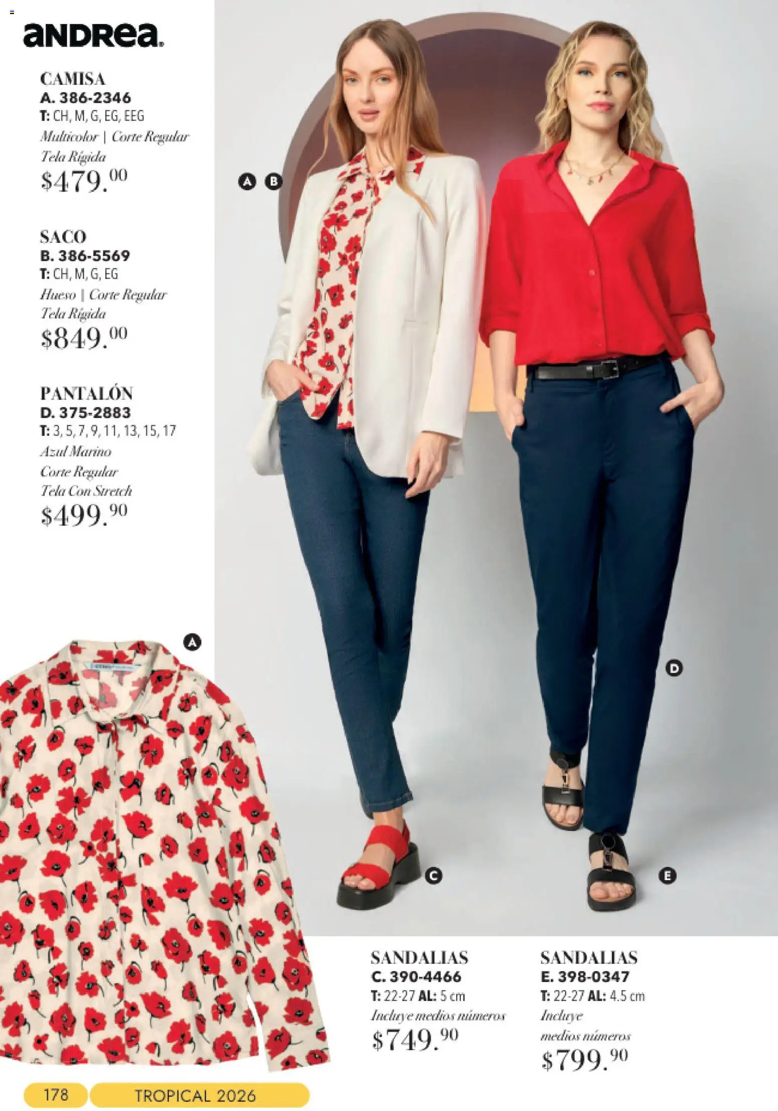 Vista previa las ofertas de la tienda Andrea - Andrea catálogo Tropical desde el 23/08/2026 