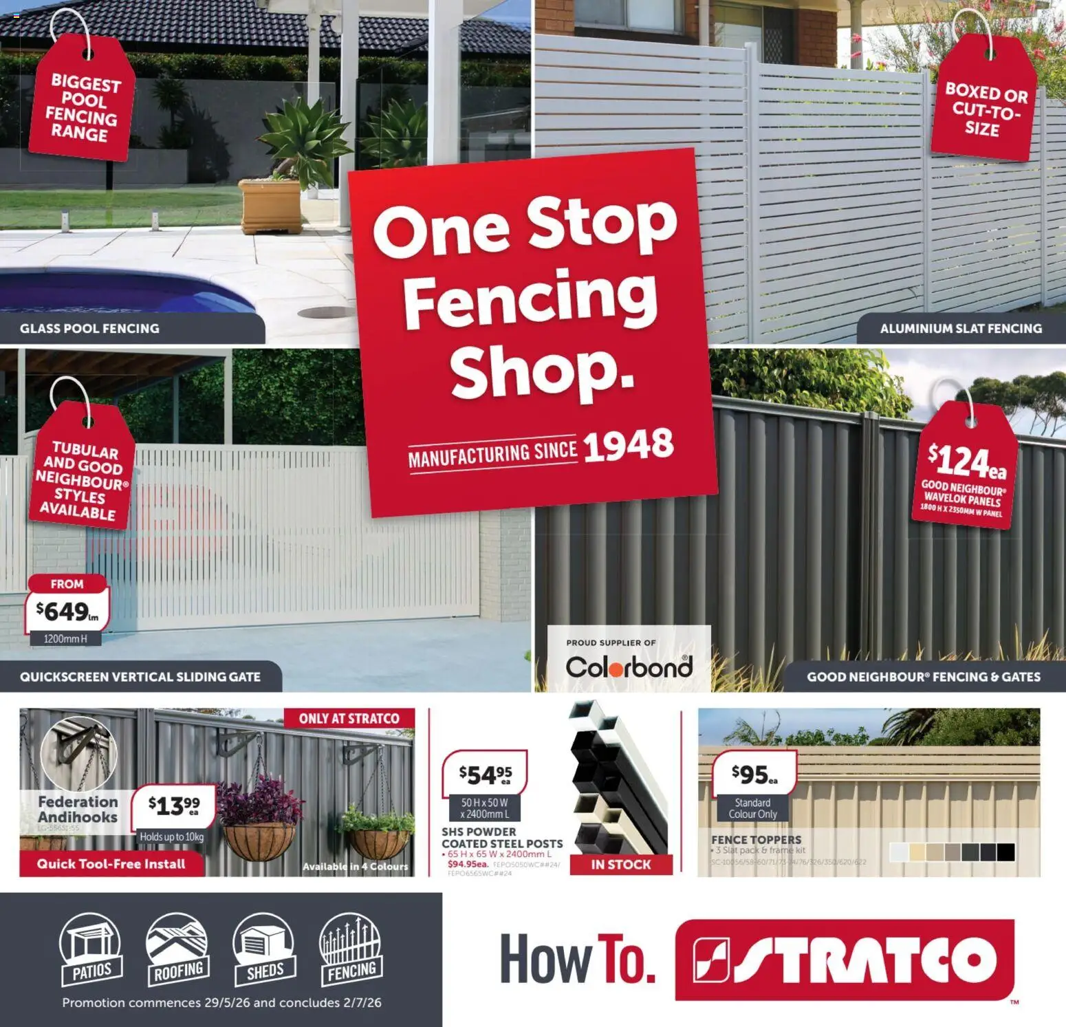 Preview of catalogue Stratco catalogue QLD from shop Stratco valid 29/05/2026