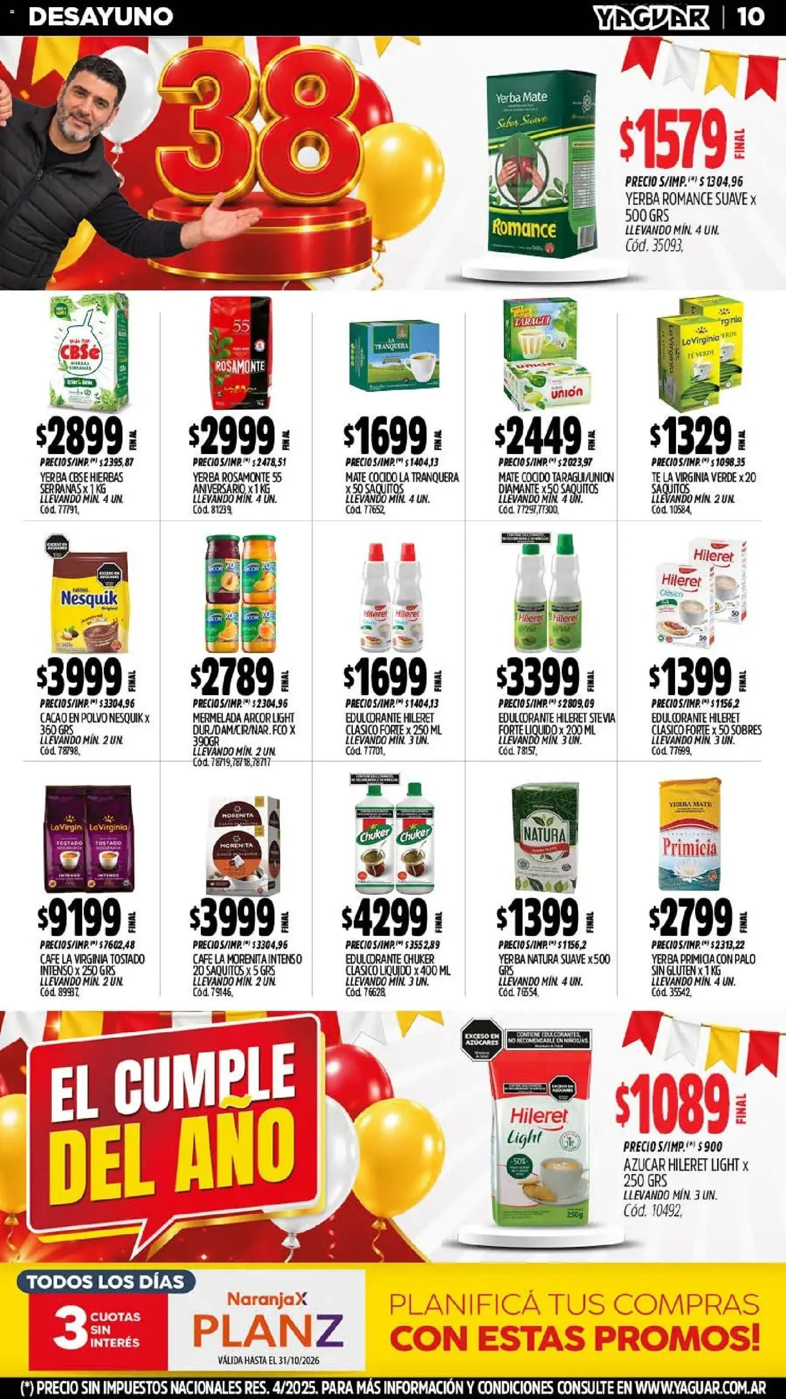 Vista previa del folleto de la tienda Yaguar válido desde el 12/10/2026 