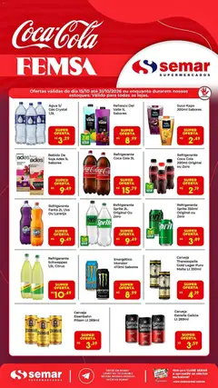 Pré-Visualização do folheto "Semar Supermercado ofertas Femsa" da loja Semar Supermercado válido a partir de 15/10/2026