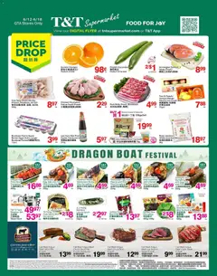Un aperçu du dépliant T&T Supermarket weekly flyer / circulaire du magasin T&T Supermarket est valide à partir 12 juin 2026