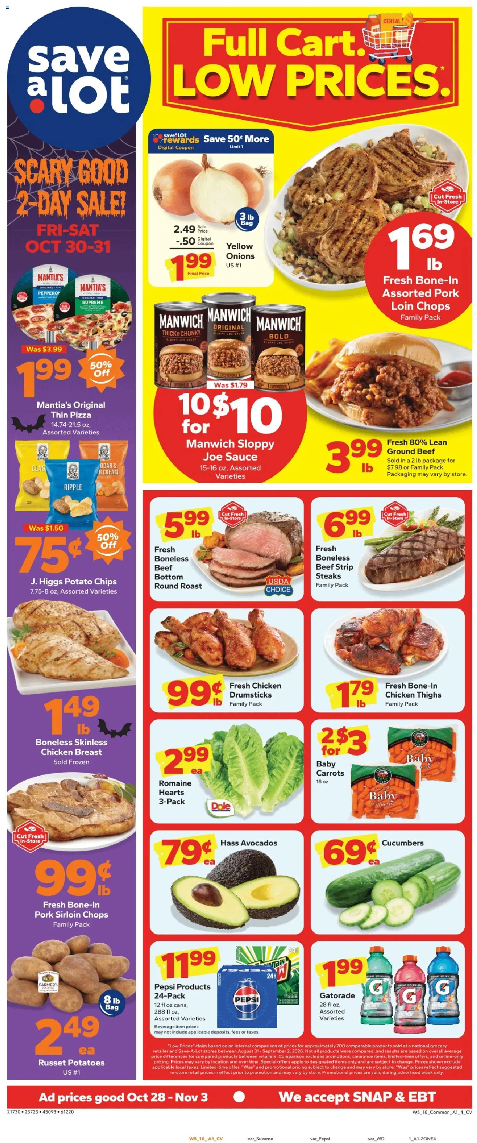 Ad Preview of Save a Lot Save a Lot Weekly Ad from 10/28/2026