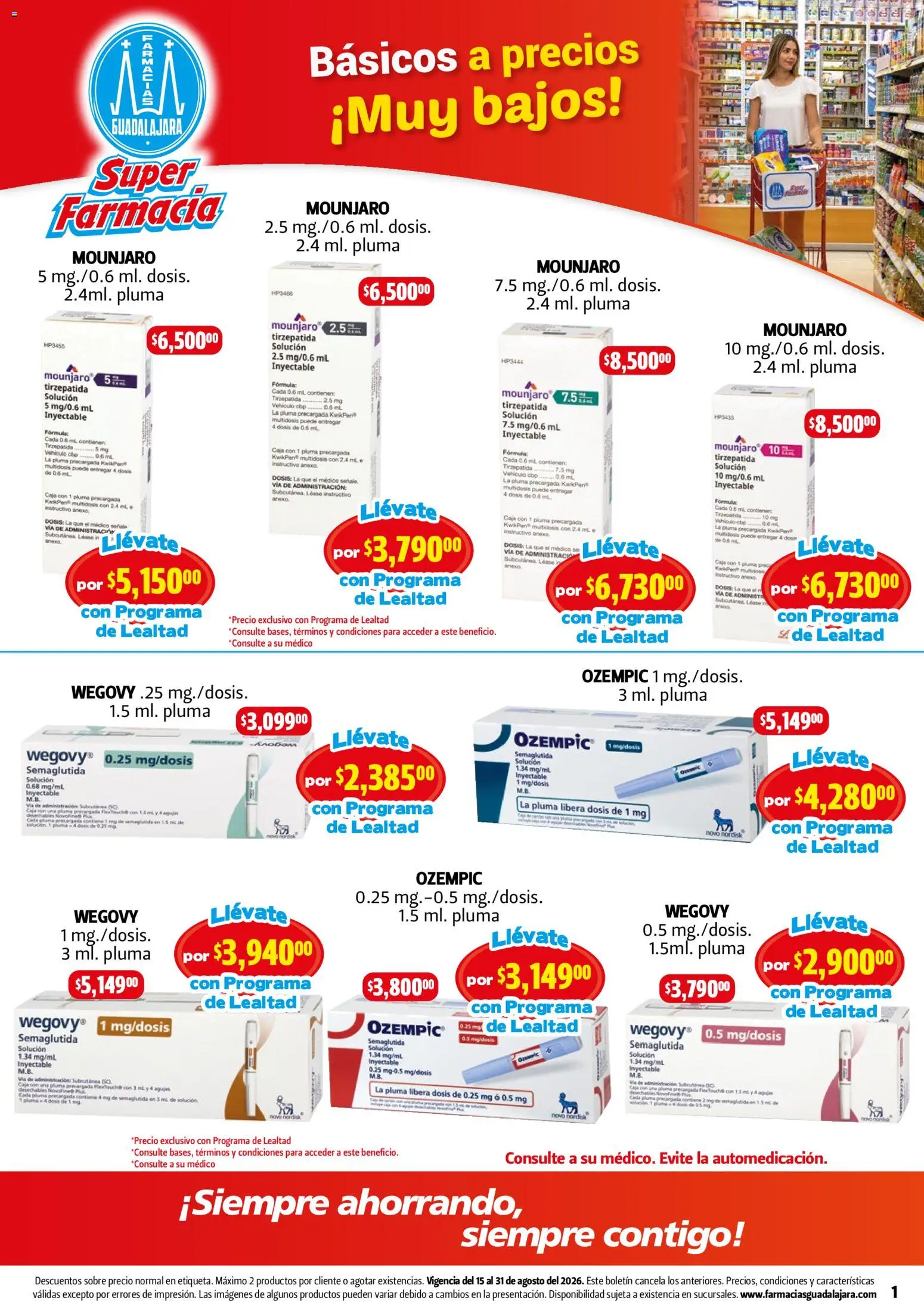 Vista previa las ofertas de la tienda Farmacia Guadalajara - Farmacia Guadalajara catálogo desde el 15/08/2026 