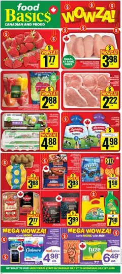 Preview of leaflet Food Basics weekly flyer / circulaire from shop Food Basics is valid from Jul 09, 2026