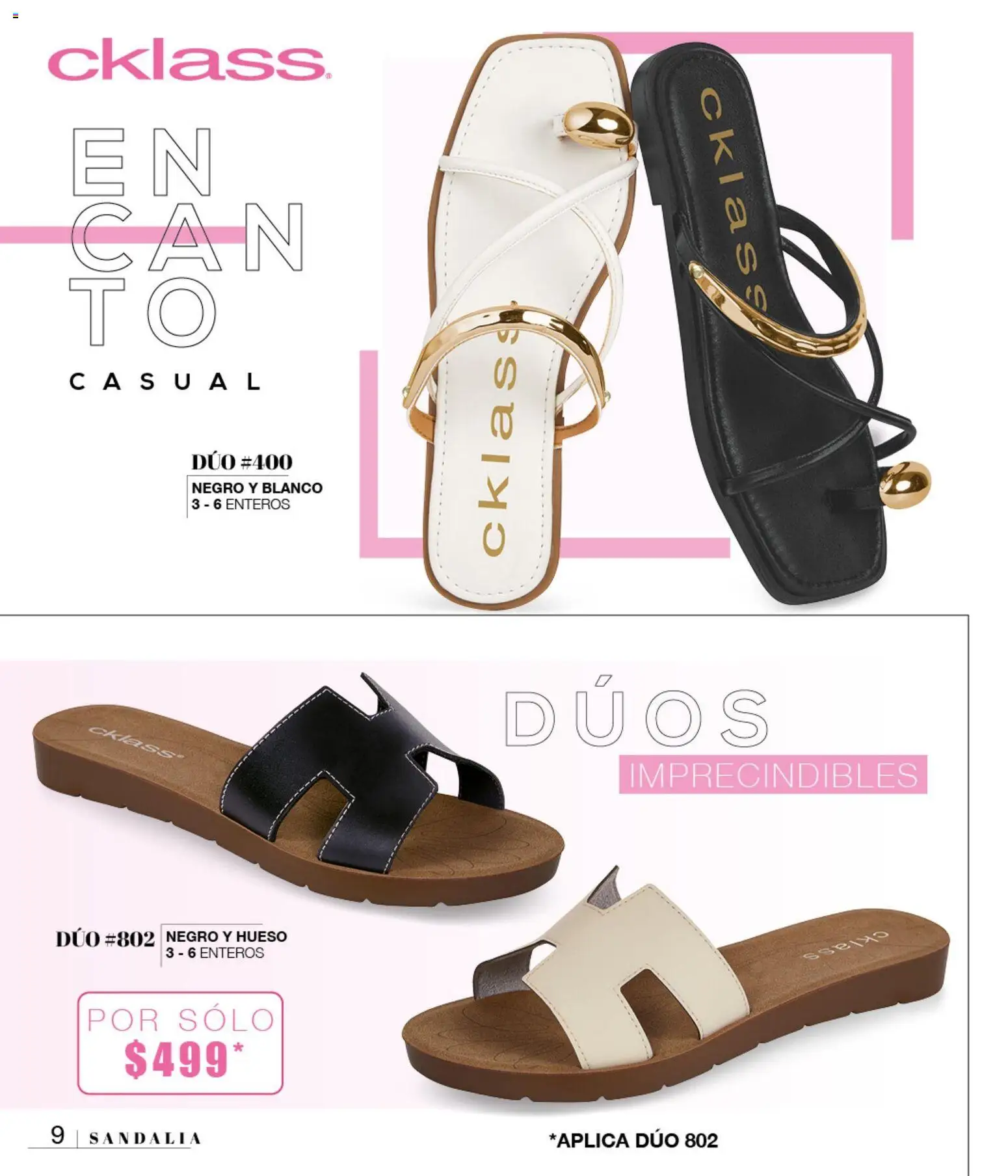 Vista previa las ofertas de la tienda Cklass - Cklass catálogo Sandalias desde el 08/07/2026 