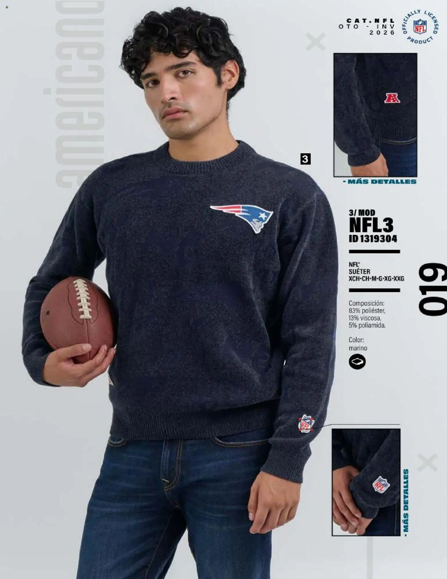 Vista previa las ofertas de la tienda Price Shoes - Price Shoes catálogo NFL desde el 01/09/2026 - Suéter