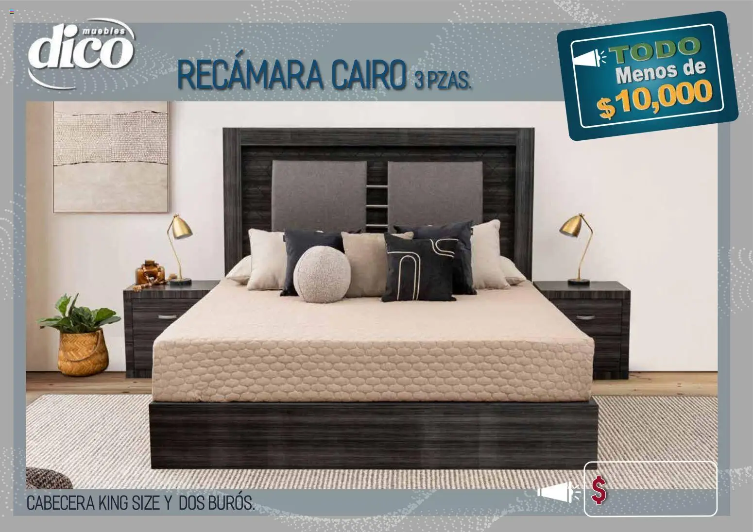 Vista previa las ofertas de la tienda Muebles Dico - Muebles Dico catálogo Todo menos de 10000 Pacifico desde el 09/04/2026 - Cabecera