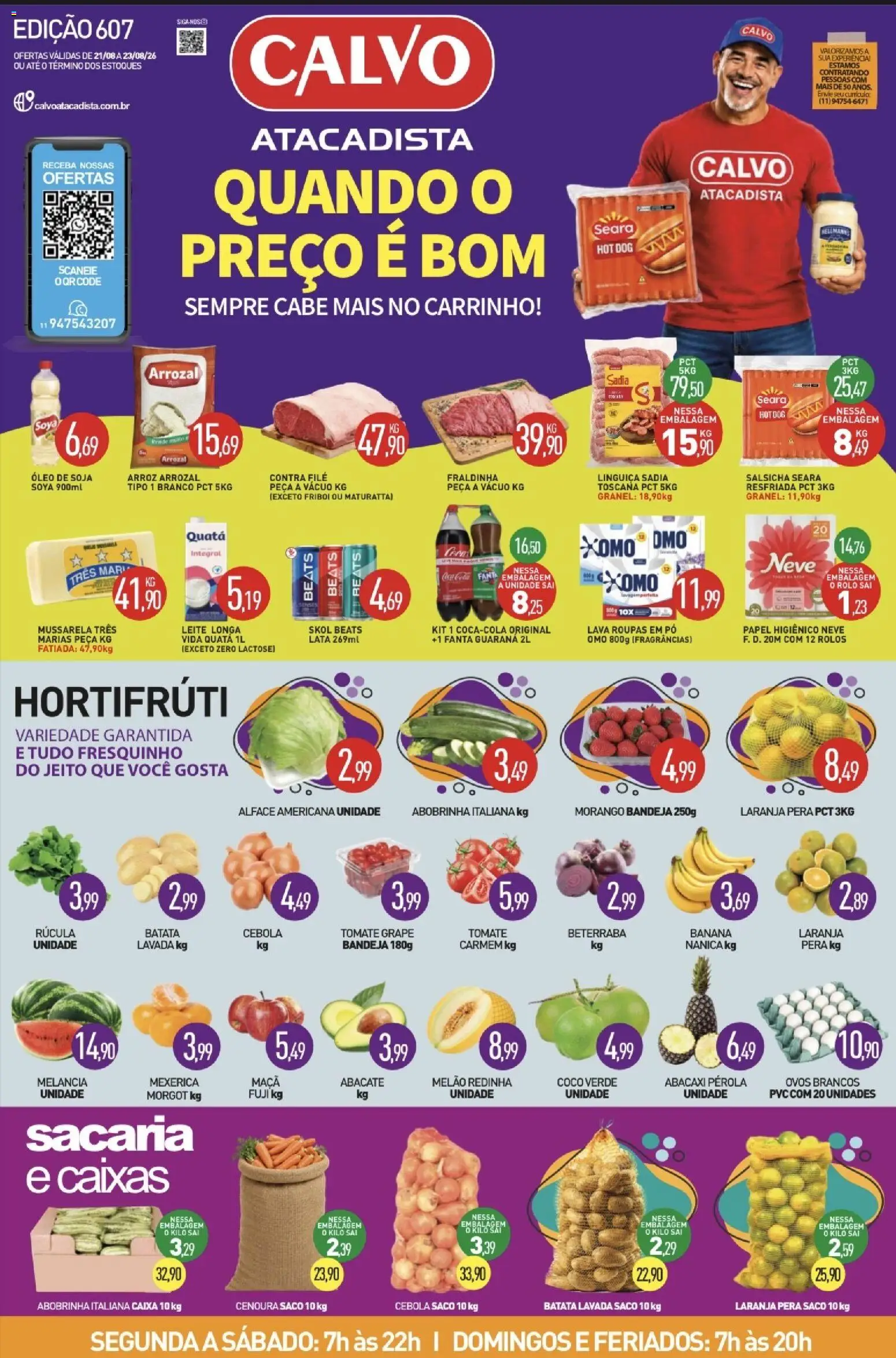 Pré-Visualização do folheto "Calvo Atacadista - Ofertas da semana" da loja Calvo Atacadista válido a partir de 21/08/2026