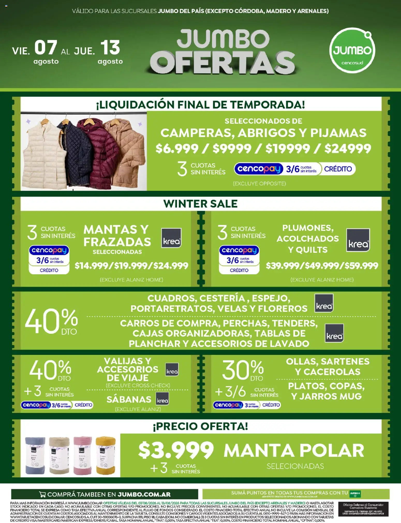 Vista previa del folleto de la tienda Jumbo válido desde el 07/08/2026 - Sabanas, Velas, Manta, Planchar