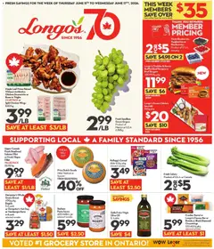 Preview of leaflet Longo's weekly flyer / circulaire from shop Longo's is valid from Jun 11, 2026