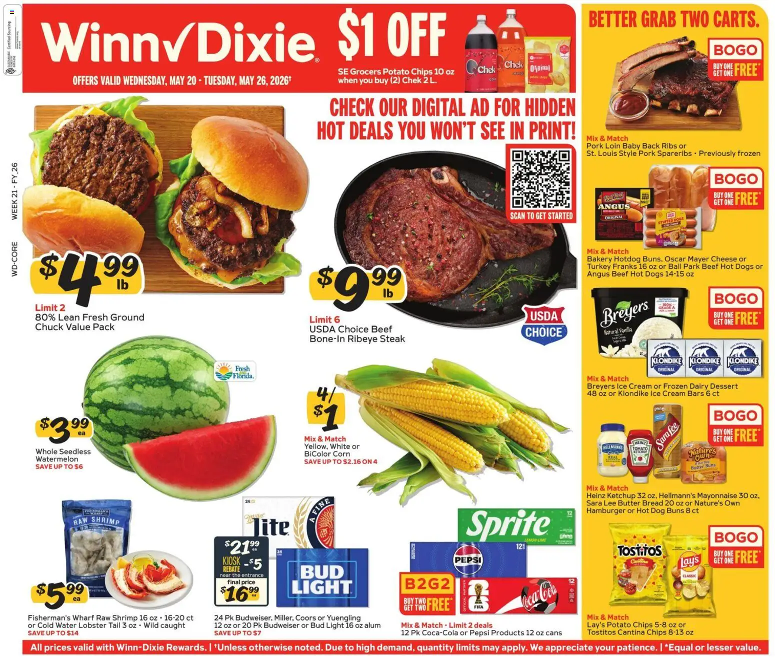 Ad Preview of Winn Dixie Winn Dixie Weekly Ad from 05/20/2026
