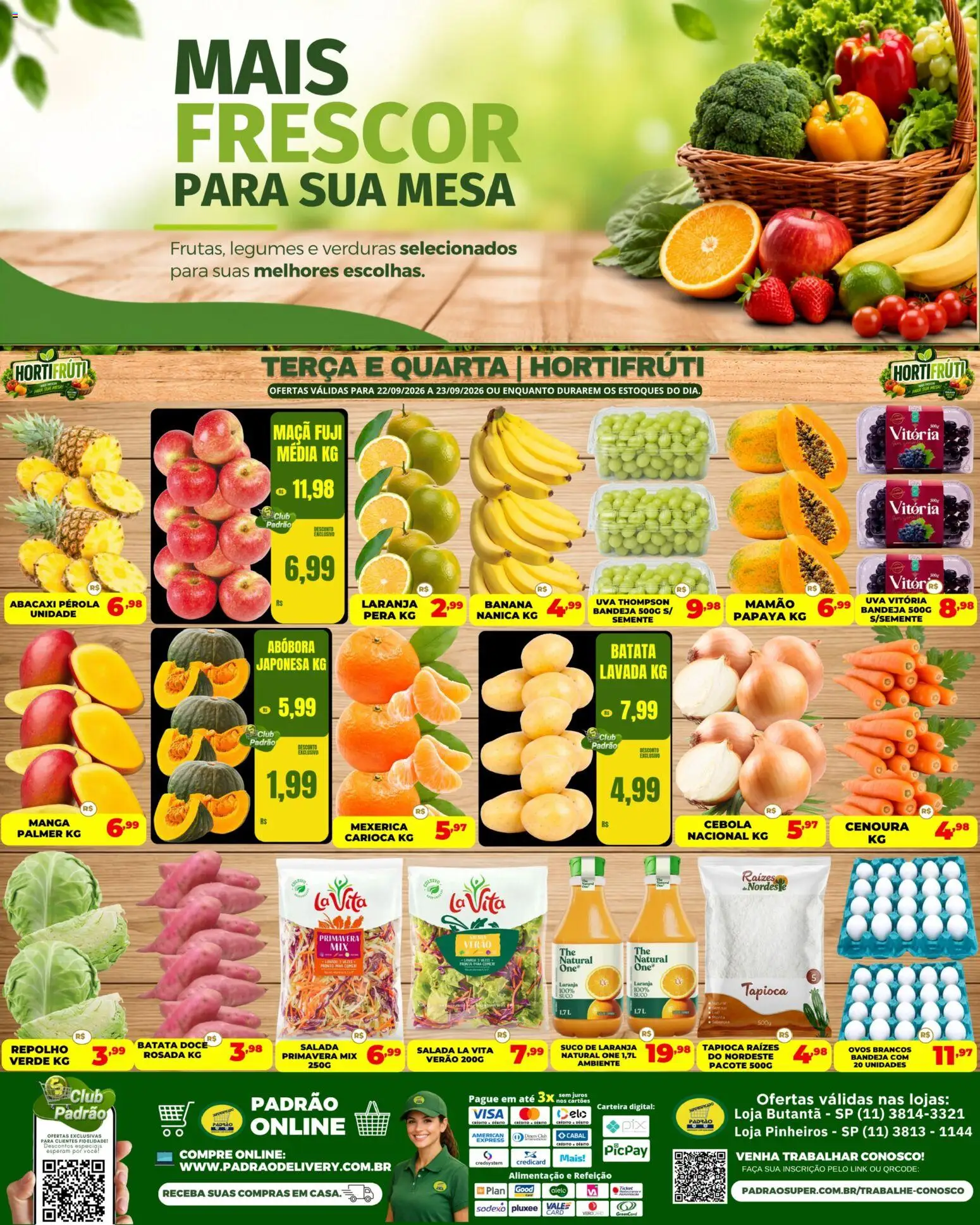 Pré-Visualização do folheto "Supermercado Padrão ofertas Hortifruti" da loja Supermercado Padrão válido a partir de 22/09/2026