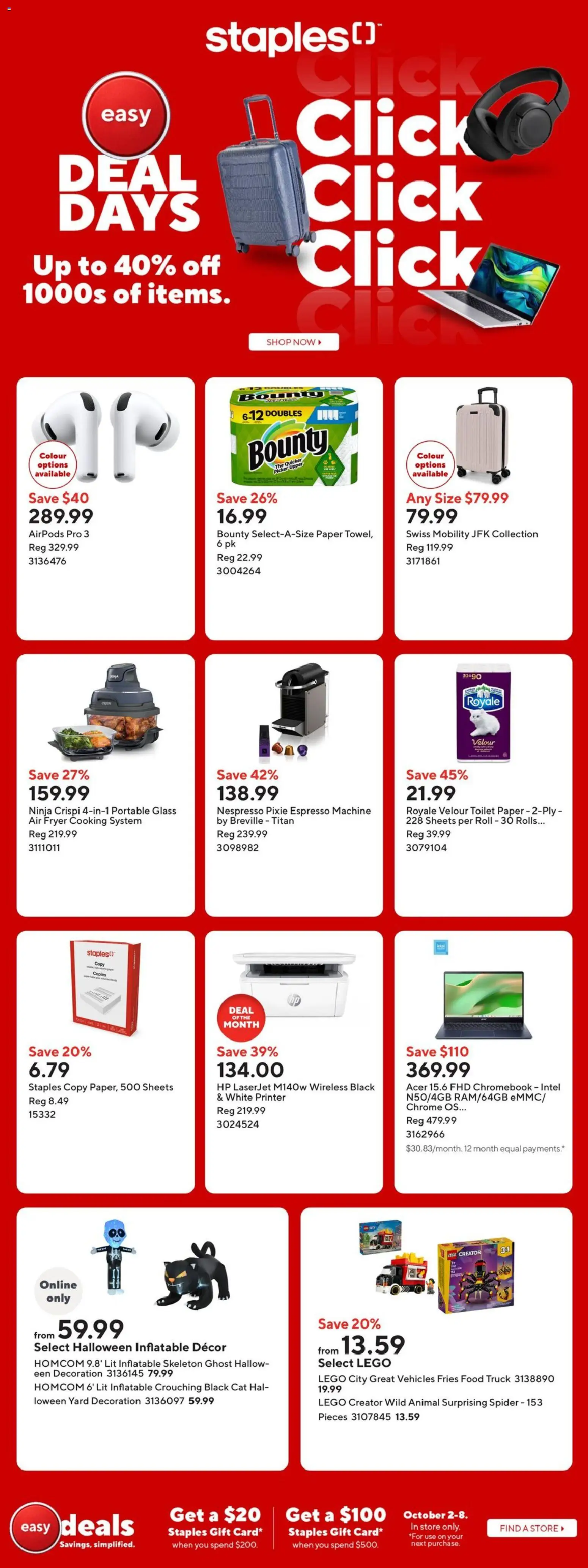Preview of leaflet Staples weekly flyer from shop Staples is valid from Oct 02, 2026