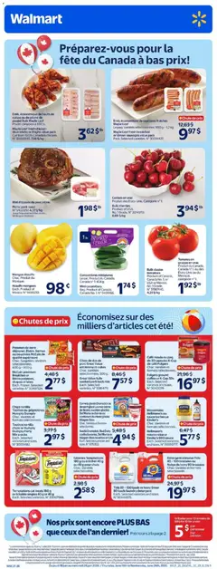 Un aperçu du dépliant Walmart circulaire du magasin Walmart est valide à partir 18 juin 2026