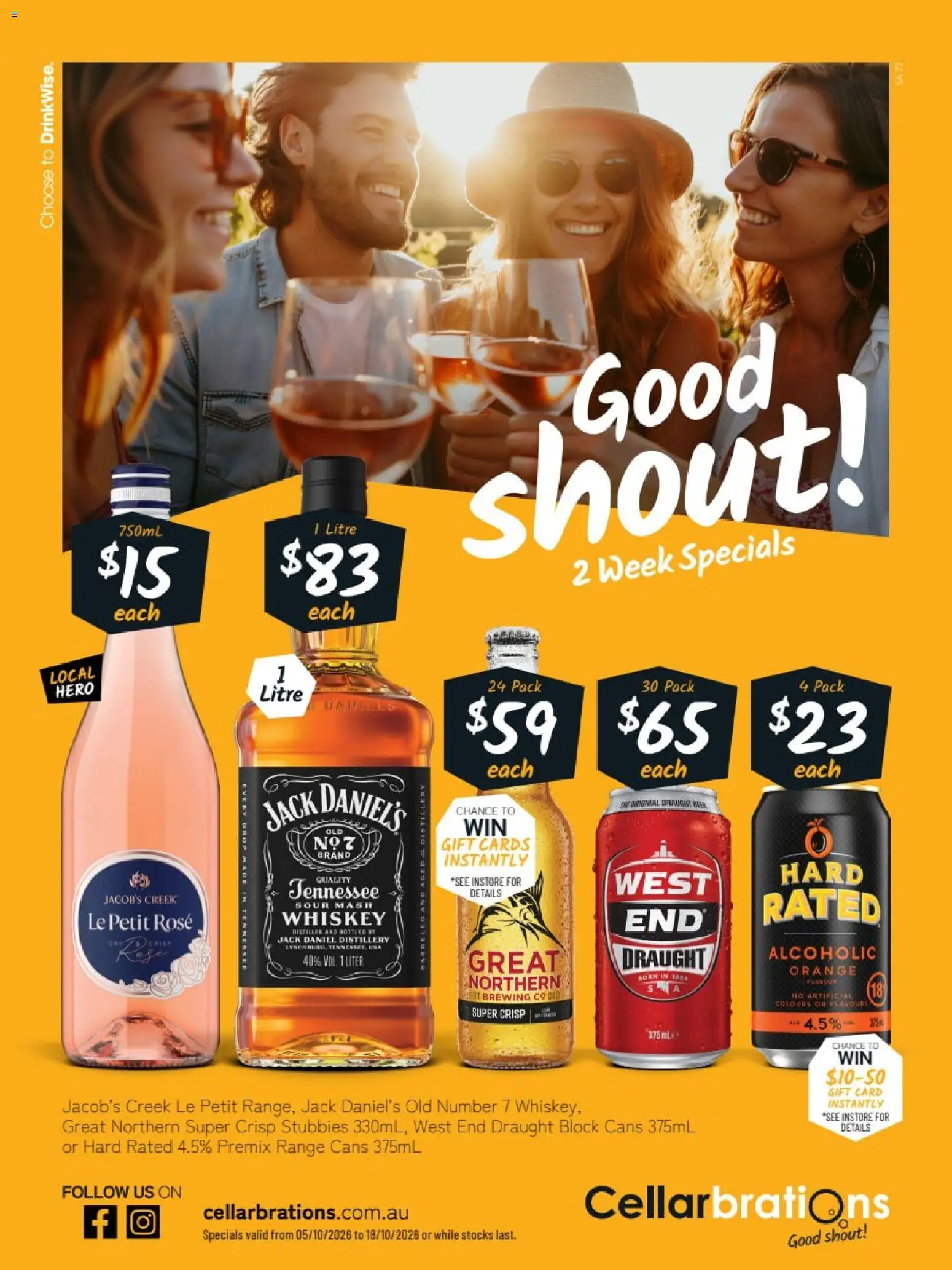 Preview of catalogue Cellarbrations catalogue SA from shop Cellarbrations valid 05/10/2026