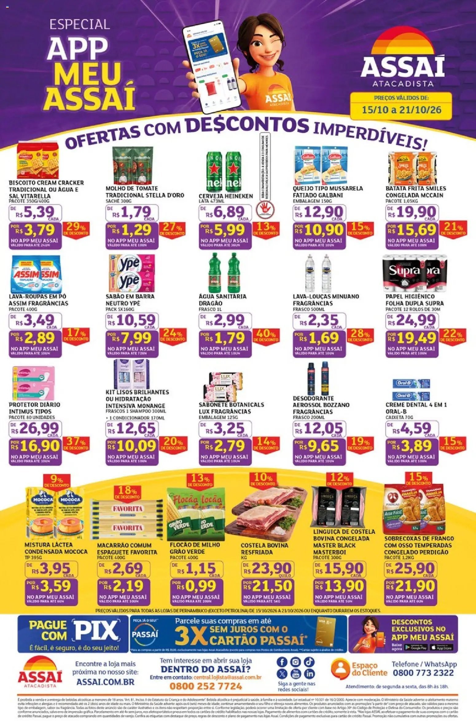 Pré-Visualização do folheto "Assaí Atacadista ofertas - PE" da loja Assaí Atacadista válido a partir de 15/10/2026