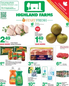 Preview of leaflet Highland Farms weekly flyer / circulaire from shop Highland Farms is valid from Oct 29, 2026