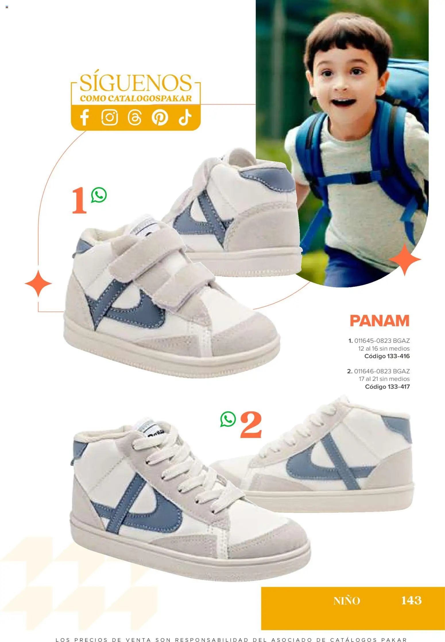 Vista previa las ofertas de la tienda SC Pakar - SC Pakar catálogo Niño desde el 31/07/2026 