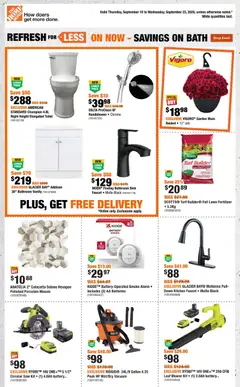 Un aperçu du dépliant Home Depot weekly flyer / circulaire du magasin Home Depot est valide à partir 10 sept. 2026