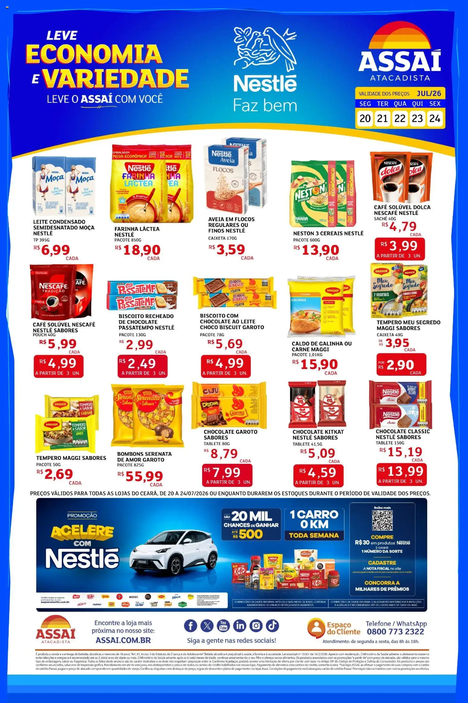 Pré-Visualização do folheto "Assaí Atacadista ofertas" da loja Assaí Atacadista válido a partir de 20/07/2026