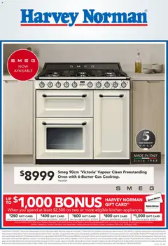 Preview of catalogue Harvey Norman Amazing Deals on Kitchen Appliances from shop Harvey Norman valid 9 Jul 2026