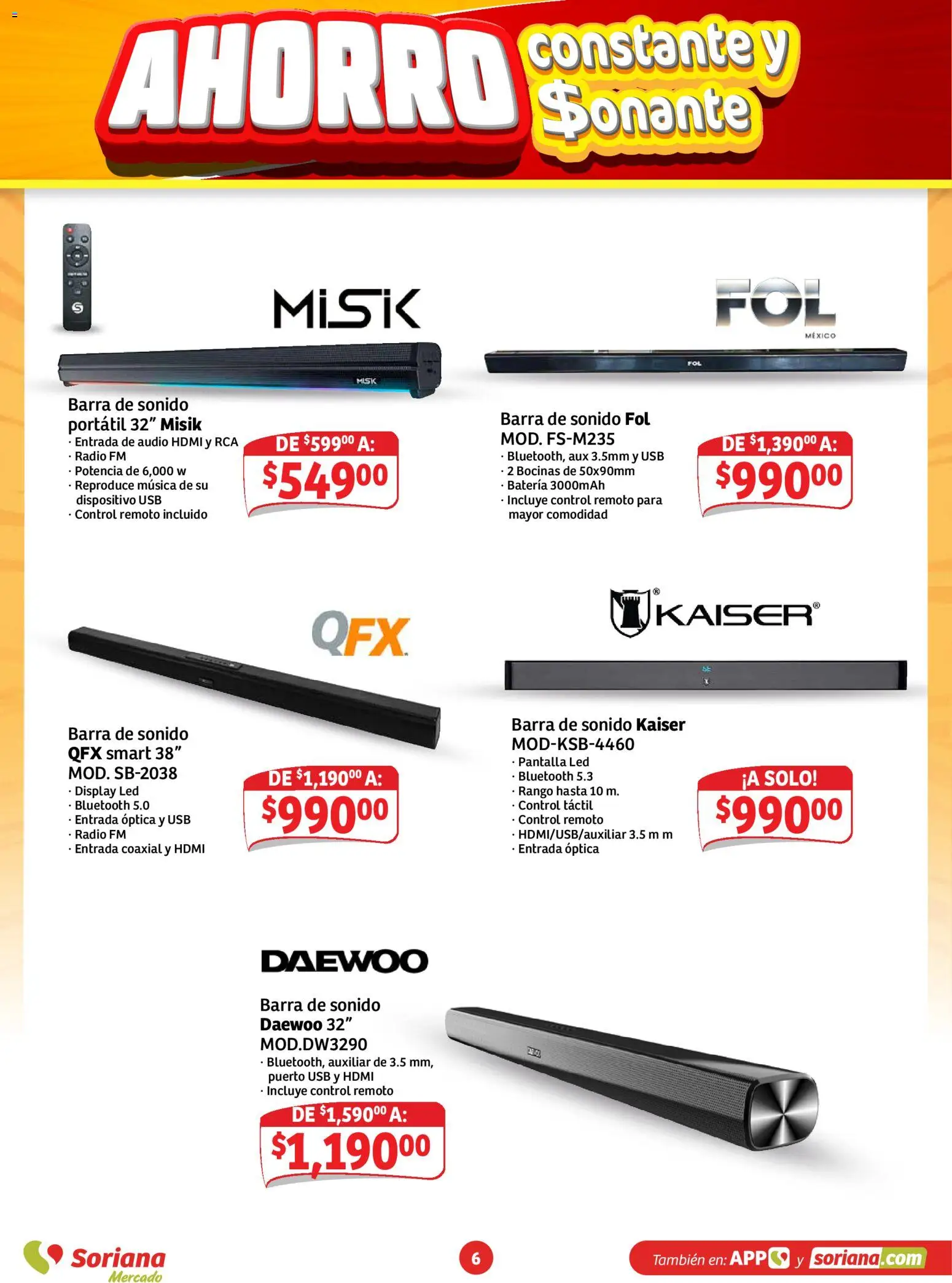 Vista previa las ofertas de la tienda Soriana - Soriana folleto Ahorro constante y sonante desde el 23/10/2026 