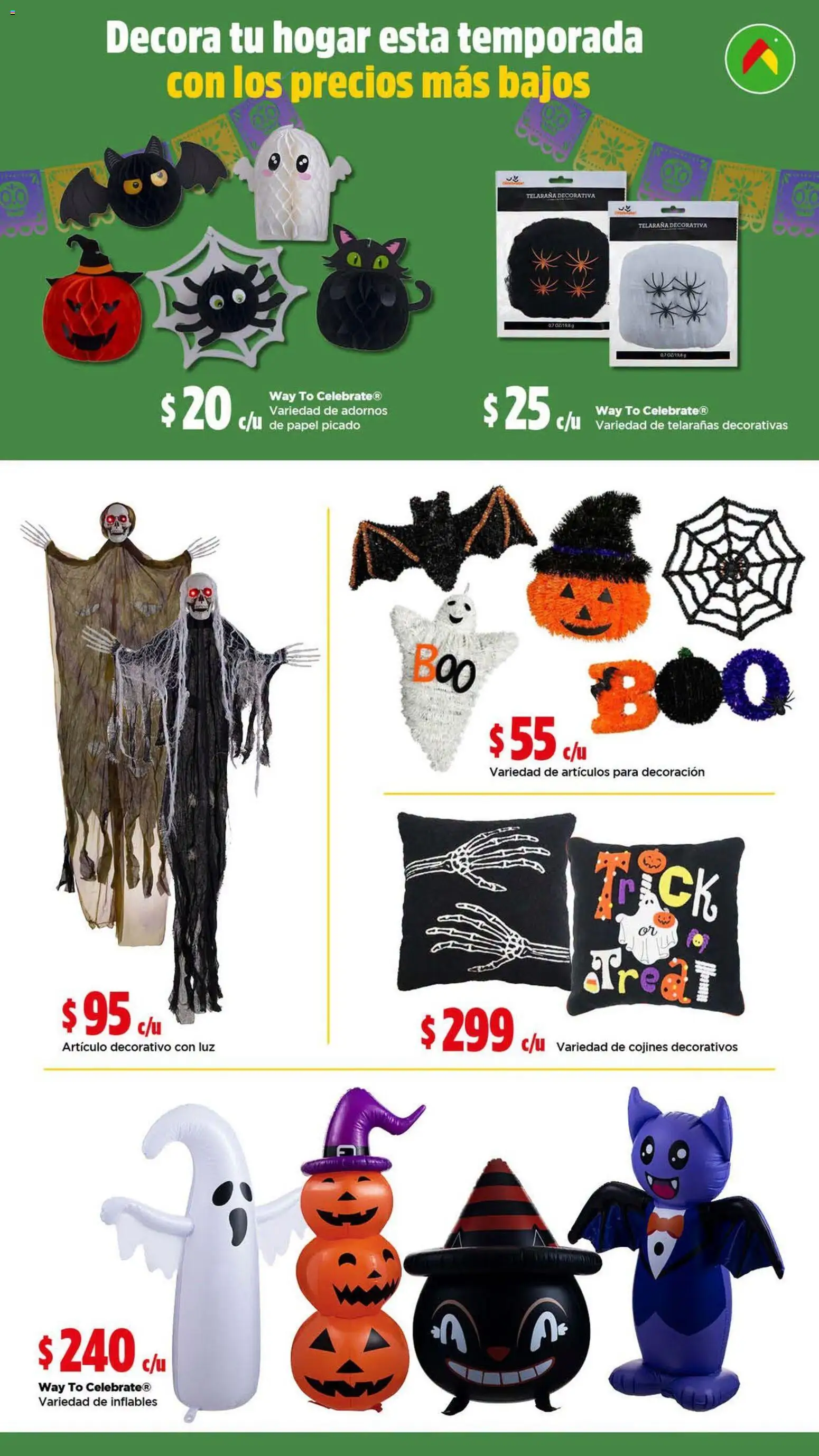Vista previa las ofertas de la tienda Bodega Aurrerá - Bodega Aurrerá folleto Decora tu hogar esta temporada con los precios más bajos desde el 17/09/2026 - Decoración