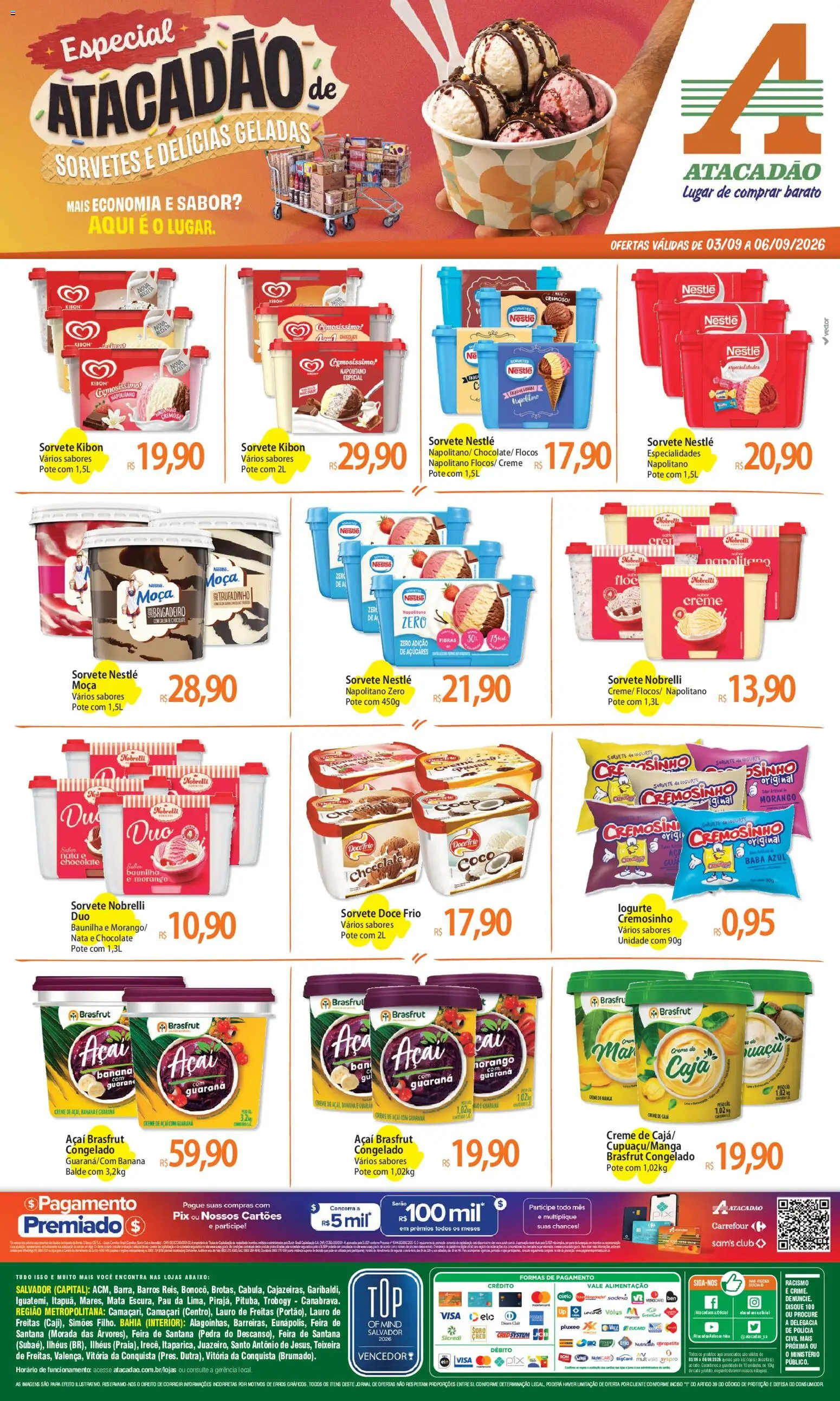 Pré-Visualização do folheto "Atacadão ofertas - BA" da loja Atacadão válido a partir de 03/09/2026