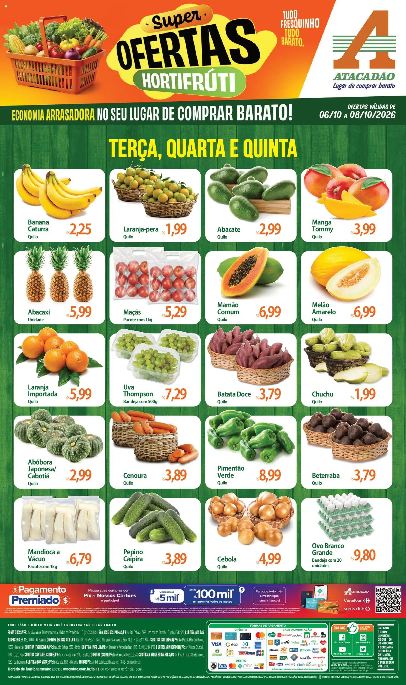 Pré-Visualização do folheto "Atacadão ofertas - PR" da loja Atacadão válido a partir de 06/10/2026