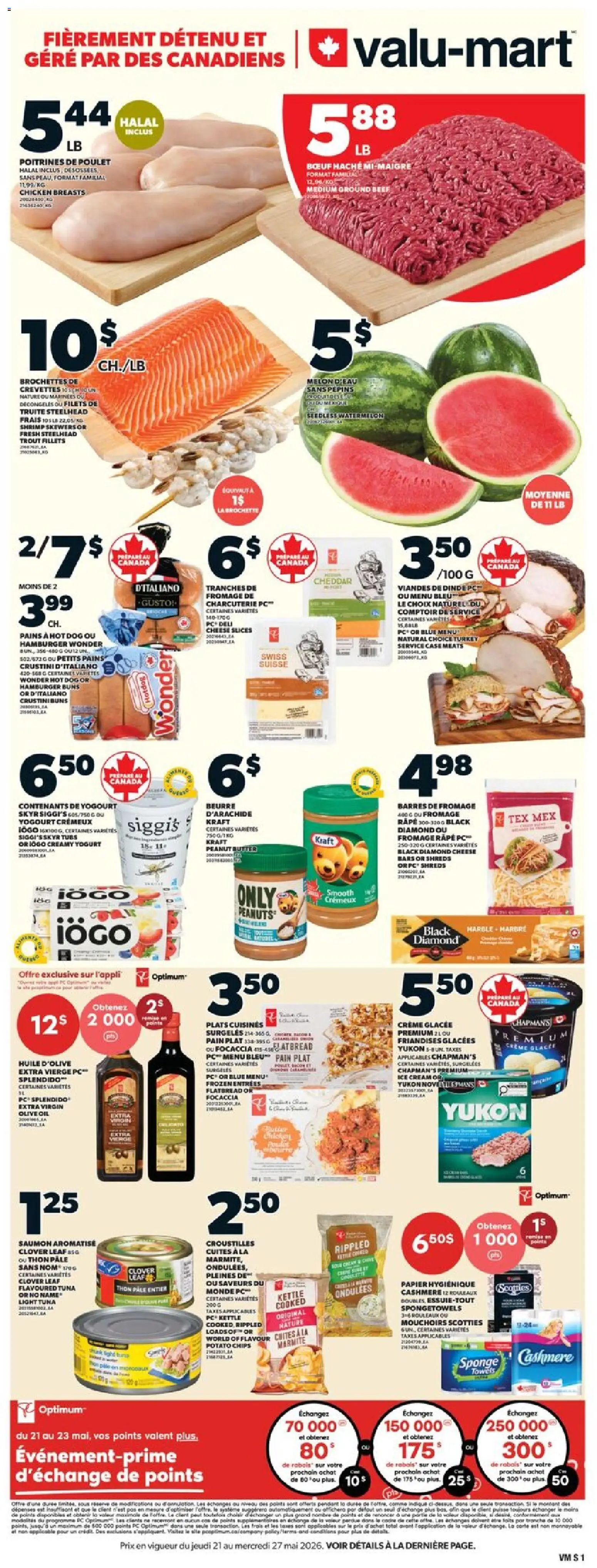 Preview of leaflet Valu Mart circulaire from shop Valu Mart is valid from May 21, 2026