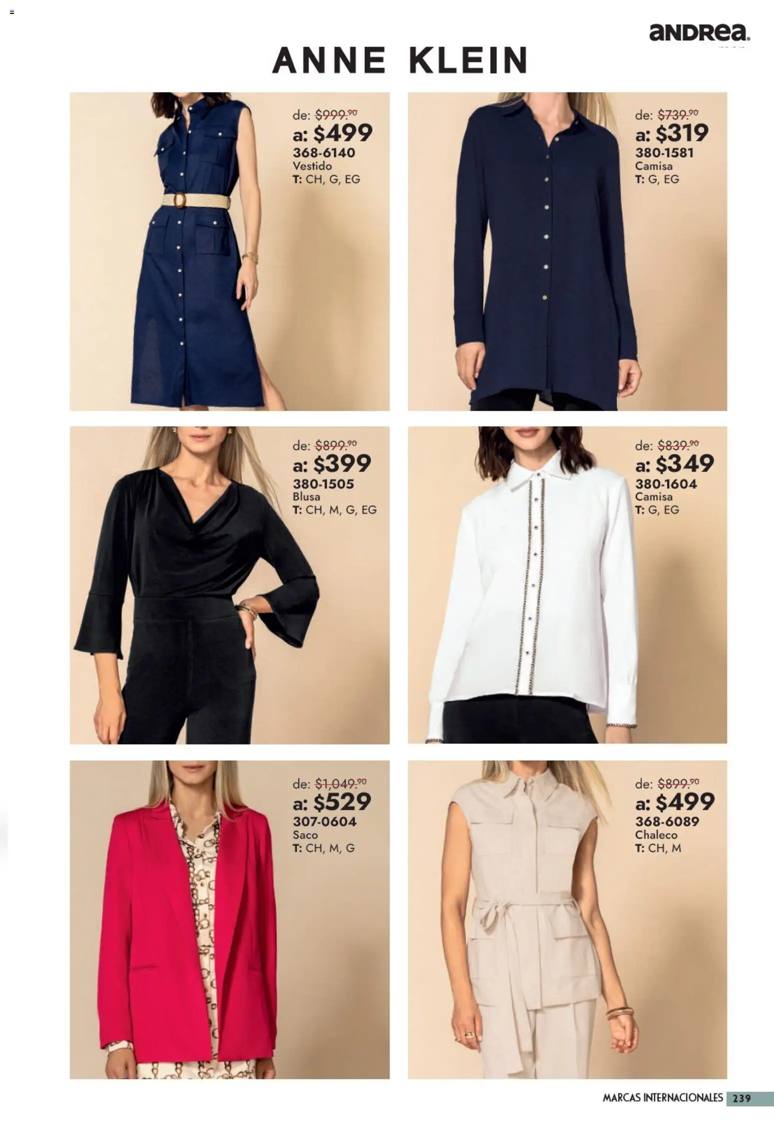 Vista previa las ofertas de la tienda Andrea - Andrea catálogo Outlet desde el 13/09/2026 