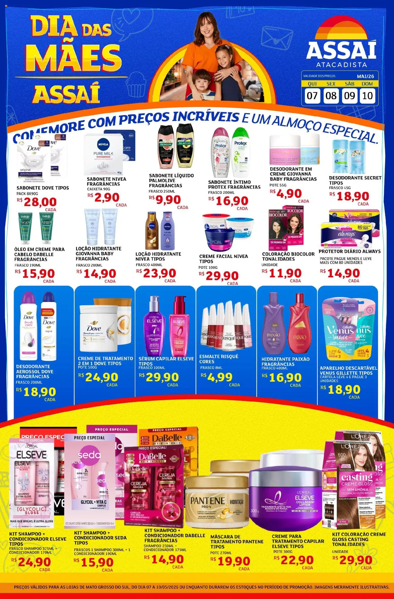 Pré-Visualização do folheto "Assaí Atacadista ofertas - MS" da loja Assaí Atacadista válido a partir de 07/05/2026 - Colágeno, Óleo, Sabonete, Massa, Cereja, Sérum, Geleia, Dove