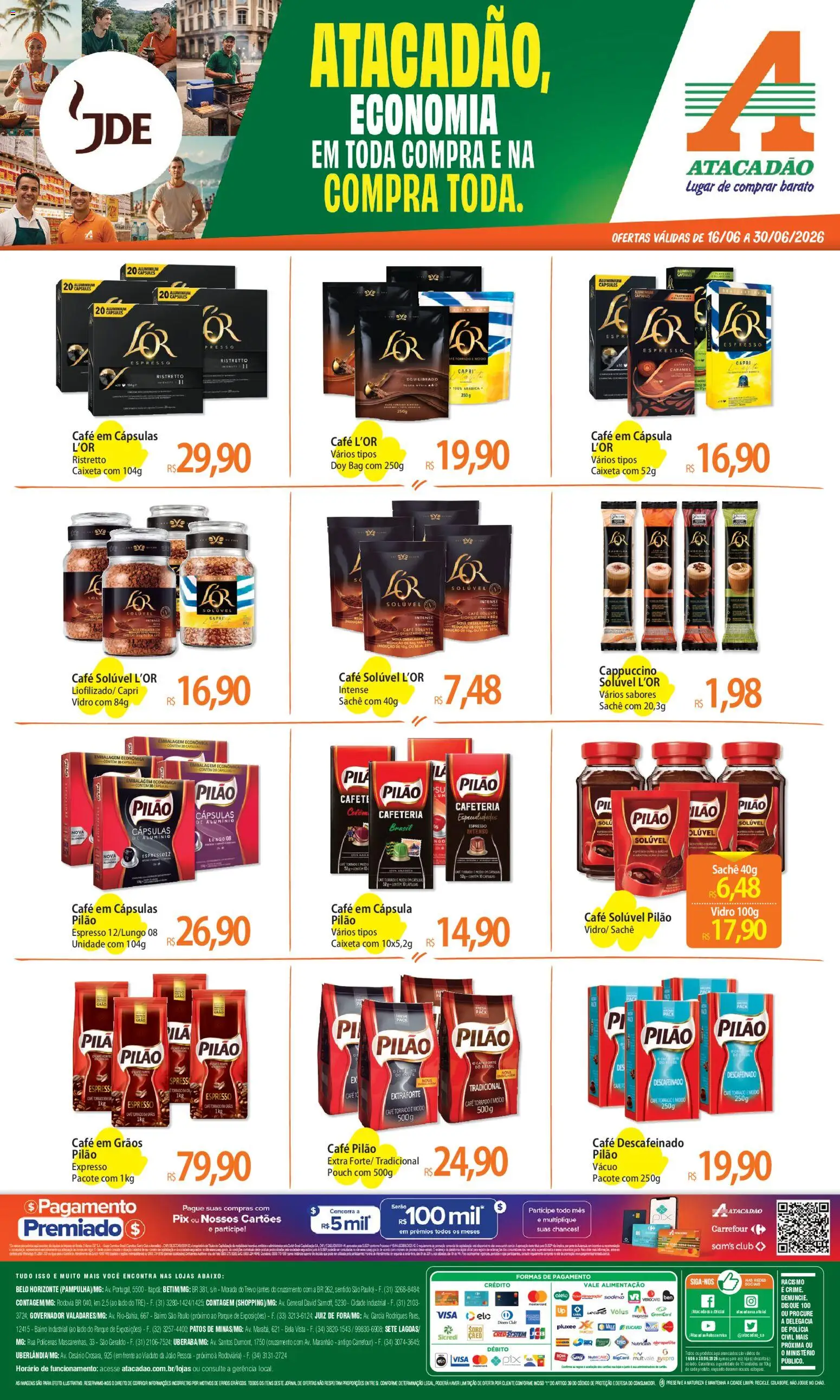 Pré-Visualização do folheto "Atacadão ofertas - MG" da loja Atacadão válido a partir de 16/06/2026