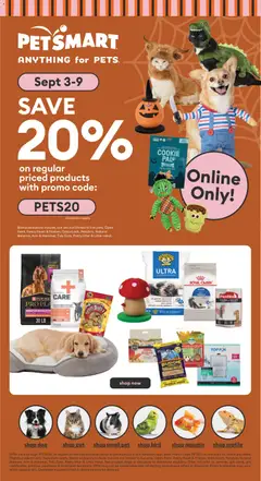 Preview of leaflet Petsmart weekly flyer / circulaire from shop Petsmart is valid from Sep 03, 2026