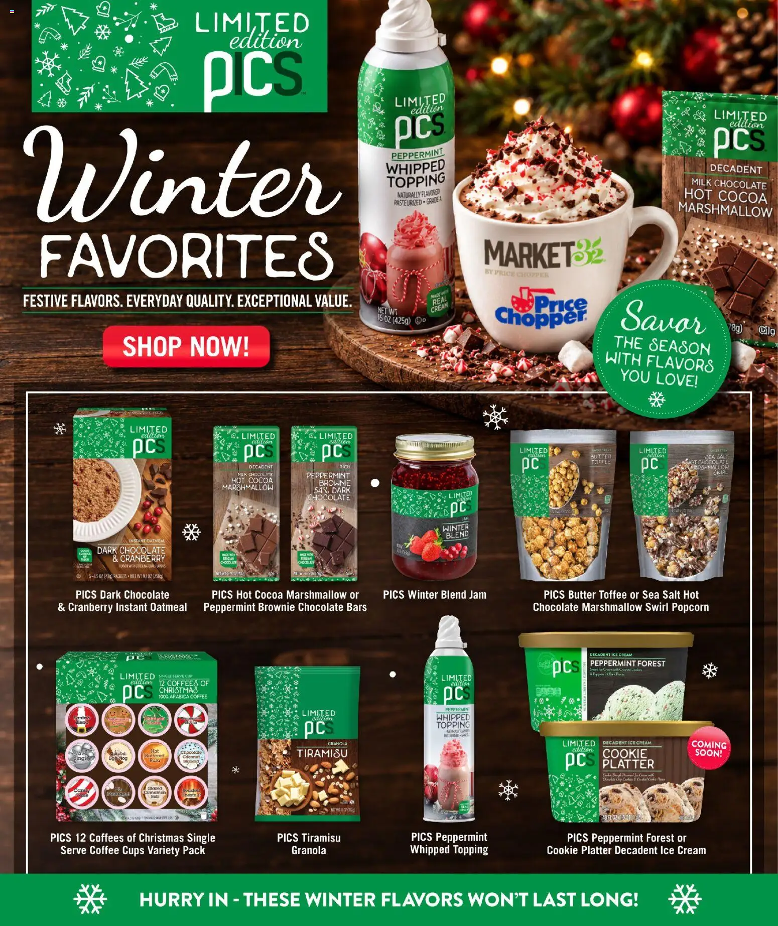 Ad Preview of Price Chopper Price Chopper Winter Favorites from 10/28/2026