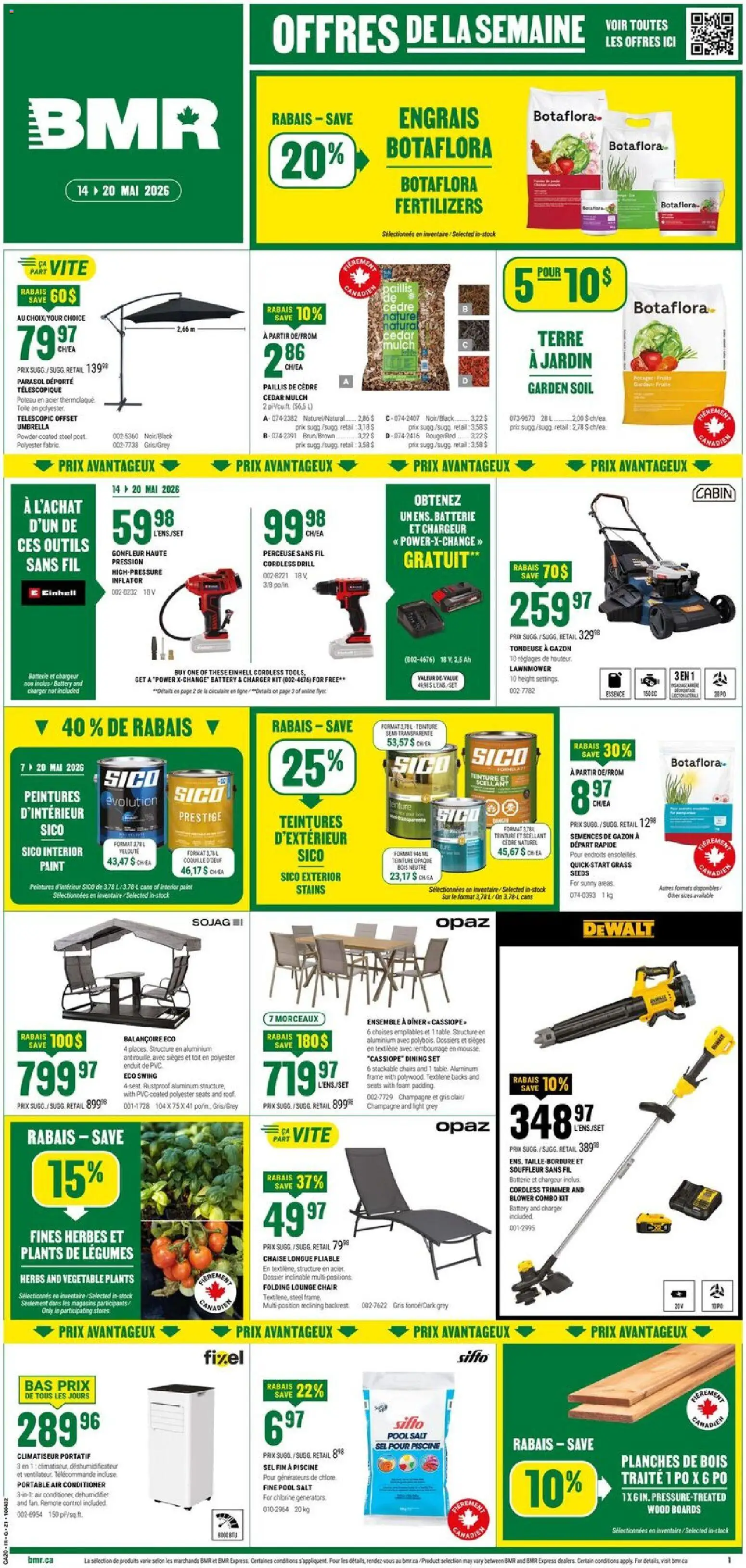Preview of leaflet BMR weekly flyer / circulaire from shop BMR is valid from May 14, 2026