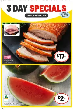 Preview of catalogue IGA 3 Day Specials NSW from shop IGA valid 30/10/2026