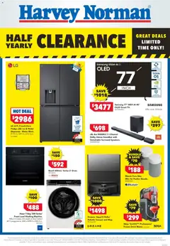 Preview of catalogue Harvey Norman Electrical Clearance from shop Harvey Norman valid 04/06/2026