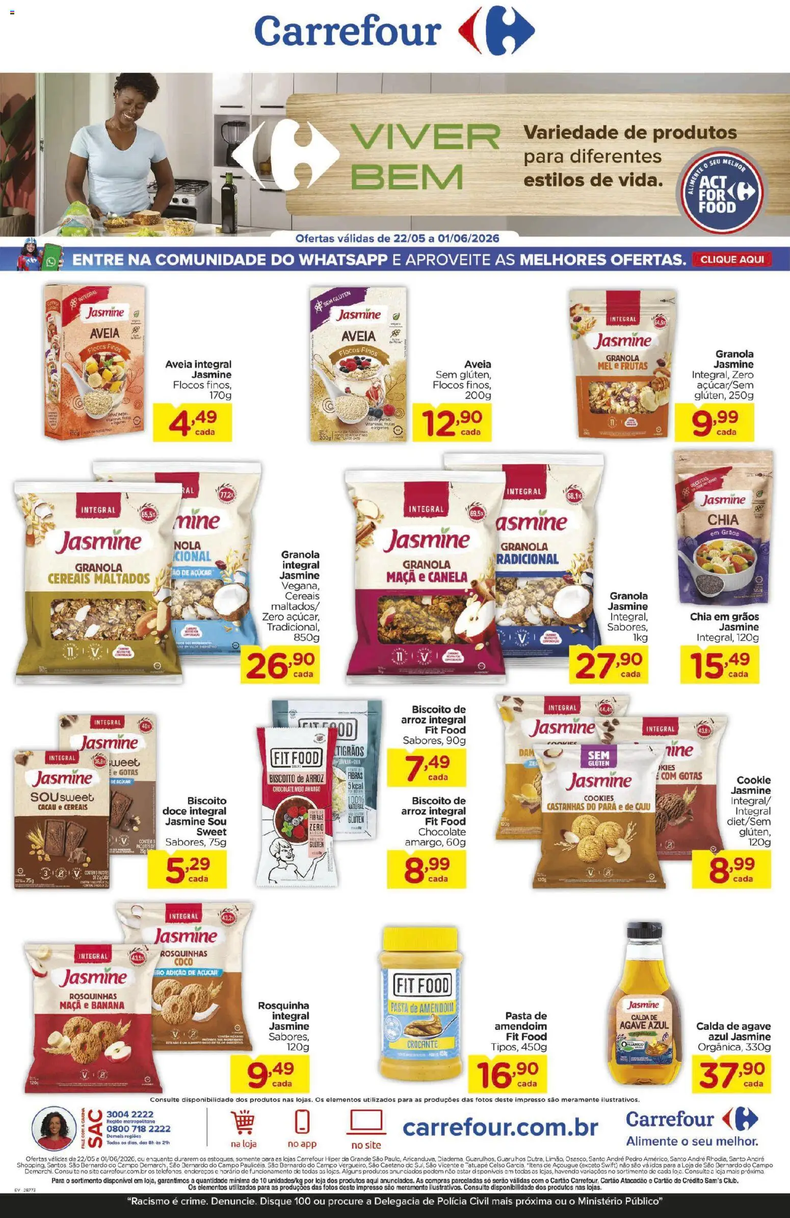Pré-Visualização do folheto "Carrefour ofertas Viver Bem" da loja Carrefour válido a partir de 22/05/2026