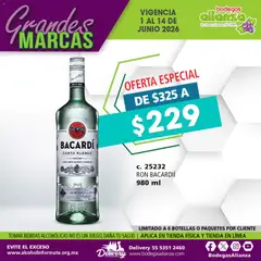 Vista previa las ofertas de la tienda Bodegas Alianza - Bodegas Alianza catálogo Grandes Marcas desde el 01/06/2026 