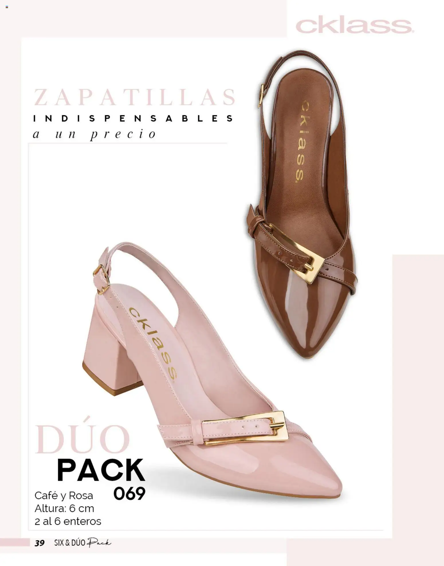 Vista previa las ofertas de la tienda Cklass - Catálogo Six & Dúo pack desde el 02/01/2026 - Café, Zapatillas