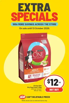 Preview of catalogue IGA Extra Specials QLD from shop IGA valid 07/10/2026