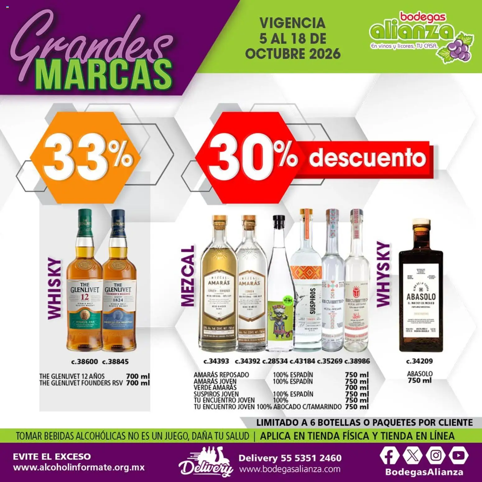 Vista previa las ofertas de la tienda Bodegas Alianza - Bodegas Alianza catálogo Grandes Marcas desde el 05/10/2026 