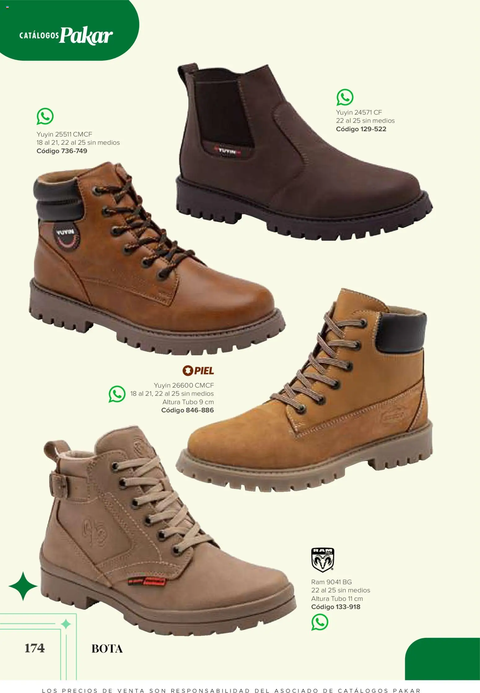 Vista previa las ofertas de la tienda SC Pakar - SC Pakar catálogo Bota desde el 31/07/2026 